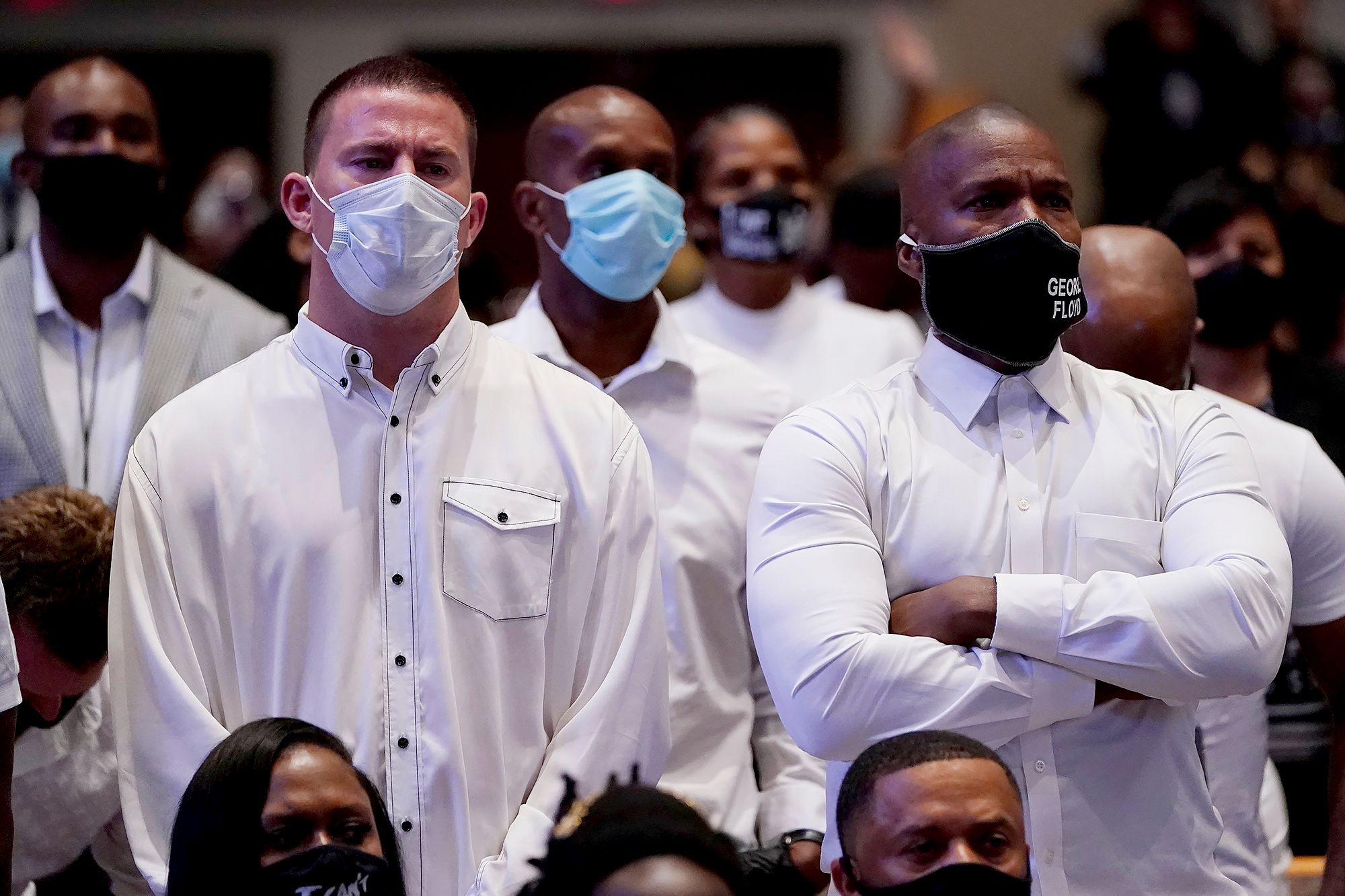 Jamie Foxx And Channing Tatum Paid Their Respects To George